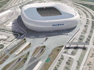 Allianz Arena giorno e notte Modello 3D