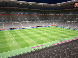 Allianz Arena at Day and Night 3D Model