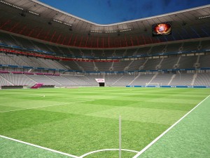 Allianz Arena at Day and Night 3D Model