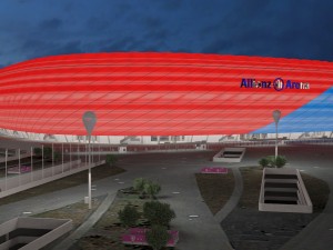 Allianz Arena at Day and Night 3D Model