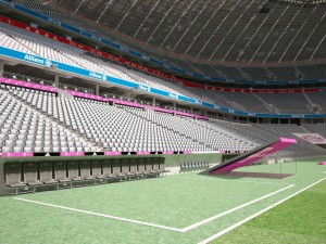 Allianz Arena at Day and Night 3D Model