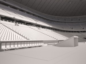 Allianz Arena at Day and Night 3D Model