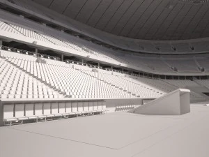 Allianz Arena giorno e notte Modello 3D