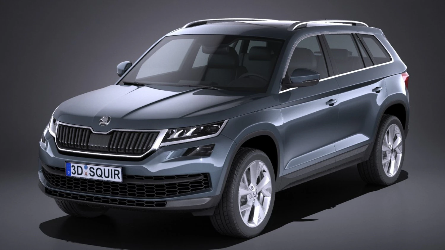 Skoda Kodiaq 2017 3D Model .c4d .max .obj .3ds .fbx .stl .blend