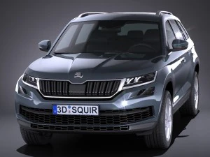 Skoda Kodiaq 2017 3D Model