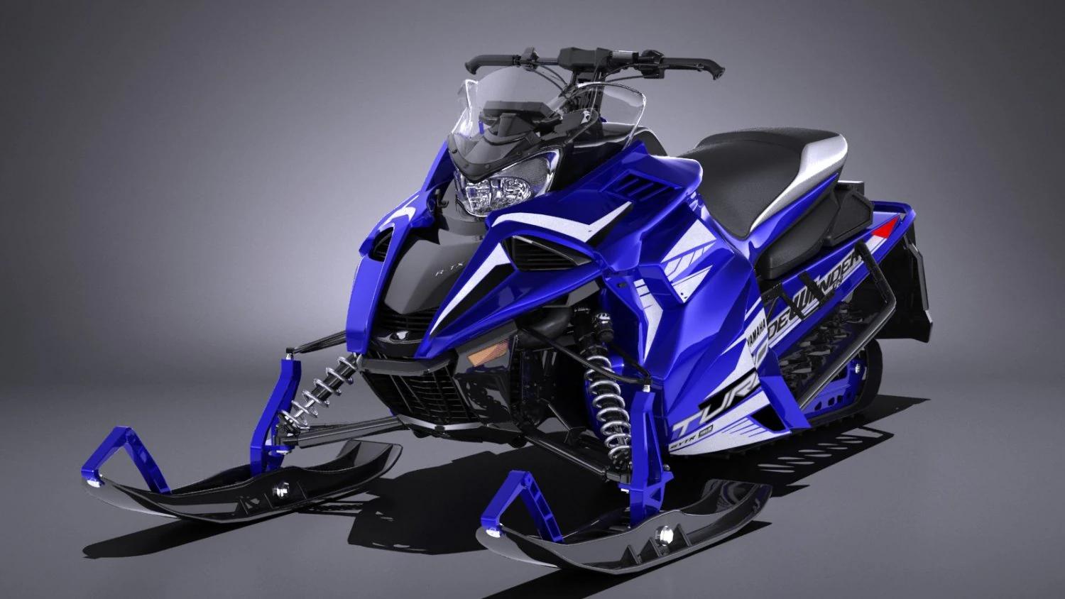 Yamaha Sidewinder R-TX LE Snowmobile 3D Model .c4d .max .obj .3ds .fbx .stl .blend 