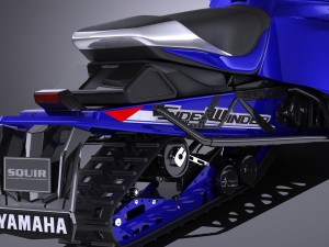Yamaha Sidewinder R-TX LE Snowmobile 3D Model