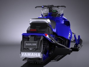 Yamaha Sidewinder R-TX LE Snowmobile 3D Model