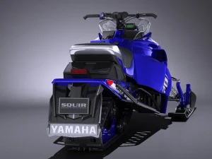 Yamaha Sidewinder R-TX LE Snowmobile 3D Model