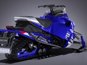 Yamaha Sidewinder R-TX LE Snowmobile 3D Model