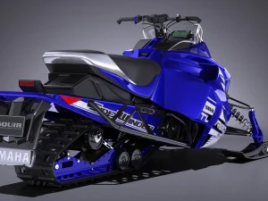 Yamaha Sidewinder R-TX LE Snowmobile 3D Model