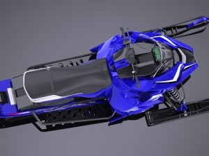Yamaha Sidewinder R-TX LE Snowmobile 3D Model