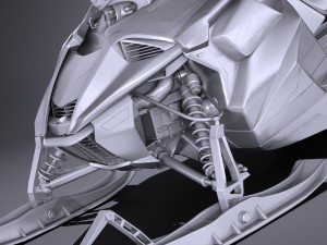 Yamaha Sidewinder R-TX LE Snowmobile 3D Model