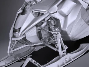 Yamaha Sidewinder R-TX LE Snowmobile 3D Model