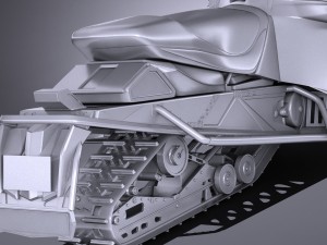 Yamaha Sidewinder R-TX LE Snowmobile 3D Model