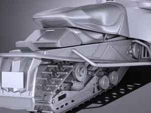 Yamaha Sidewinder R-TX LE Snowmobile 3D Model