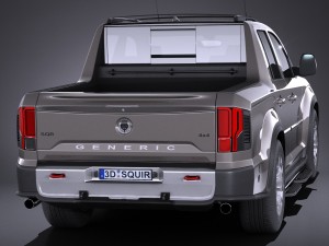 Generic Pickup 2017 Noname 3D Model
