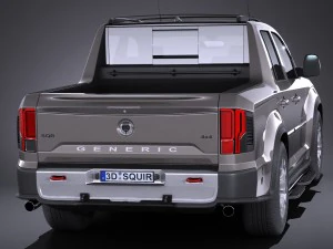 Generic Pickup 2017 Noname 3D Model