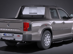 Generic Pickup 2017 Noname 3D Model