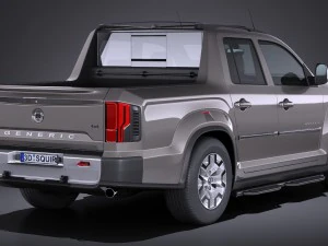 Generic Pickup 2017 Noname 3D Model