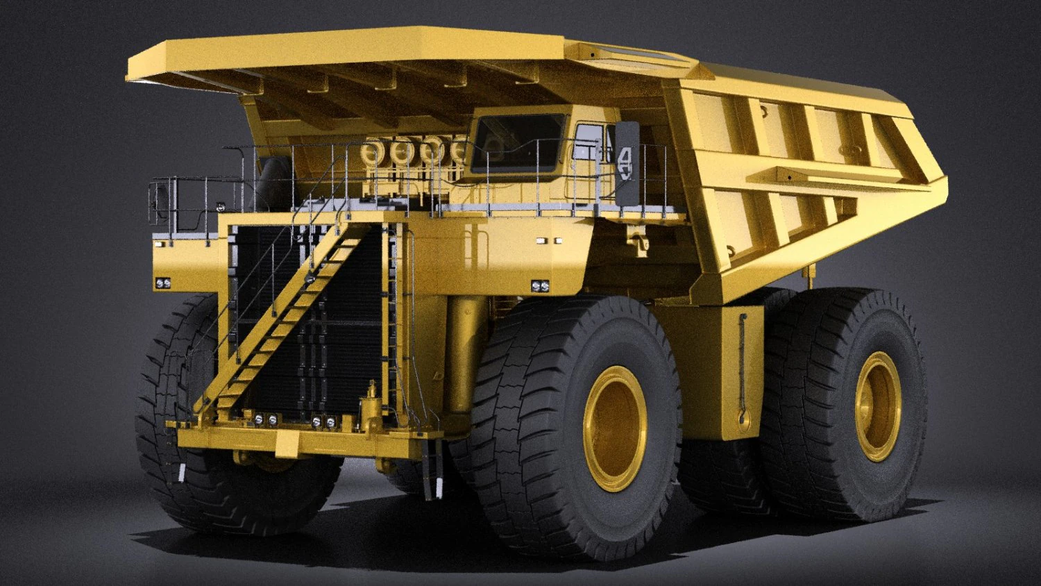Haul Truck vray 3D Model .c4d .max .obj .3ds .fbx .stl .blend 