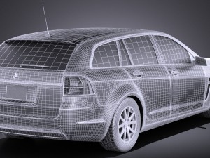 Holden VF Commodore Sportwagon 2014 vray 3D मॉडल