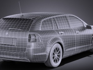 Holden VF Commodore Sportwagon 2014 vray 3D मॉडल