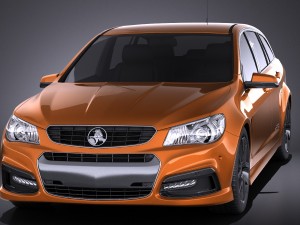 Holden VF Commodore Sportwagon SSV 2014 vray 3D Model