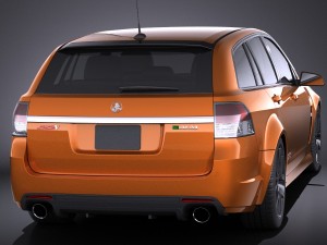Holden VF Commodore Sportwagon SSV 2014 vray 3D Model