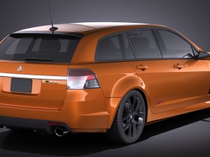 Holden VF Commodore Sportwagon SSV 2014 vray 3D Model