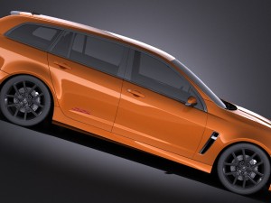 Holden VF Commodore Sportwagon SSV 2014 vray 3D Model