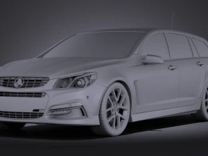 Holden VF Commodore Sportwagon SSV 2014 vray 3D Model