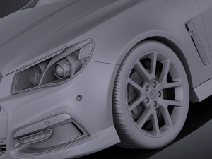 Holden VF Commodore Sportwagon SSV 2014 vray 3D Model