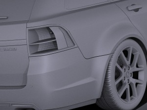 Holden VF Commodore Sportwagon SSV 2014 vray 3D Model