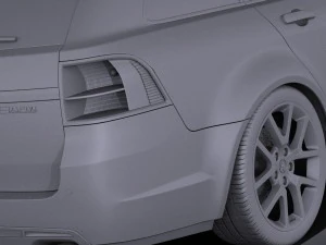 Holden VF Commodore Sportwagon SSV 2014 vray 3D Model