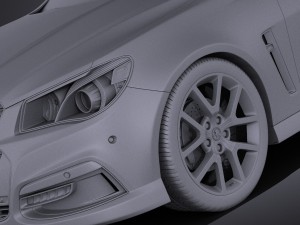 Holden VF Commodore SSV 2014 vray Model 3D