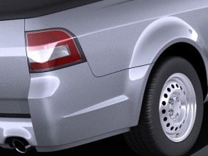 Holden VF Commodore Ute 2014 vray 3D Model