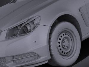 Holden VF Commodore Ute 2014 vray 3D Model