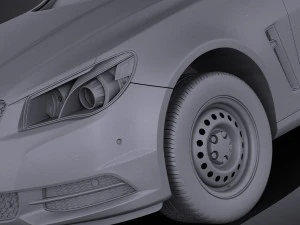 Holden VF Commodore Ute 2014 vray 3D Model