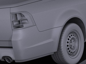 Holden VF Commodore Ute 2014 vray 3D Model
