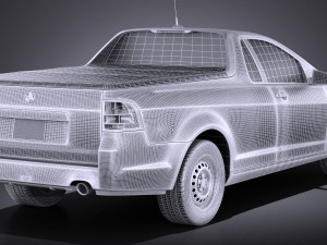 Holden VF Commodore Ute 2014 vray 3D Model