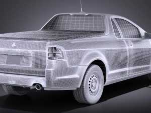 Holden VF Commodore Ute 2014 vray 3D Model