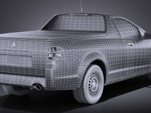 Holden VF Commodore Ute 2014 vray 3D Model