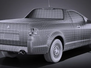 Holden VF Commodore Ute 2014 vray 3D Model