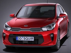 Kia Rio 2017 3D 模型
