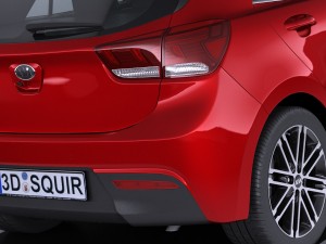 Kia Rio 2017 3D 模型