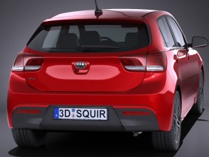 Kia Rio 2017 3D 模型