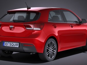 Kia Rio 2017 3D 模型