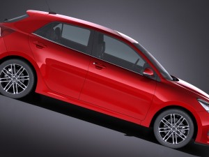 Kia Rio 2017 3D 模型