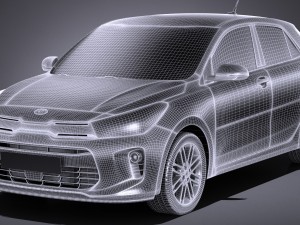 Kia Rio 2017 3D 模型